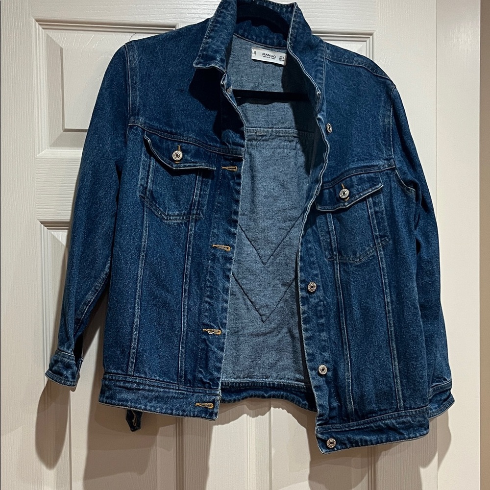Mango Dark Blue Denim Jacket